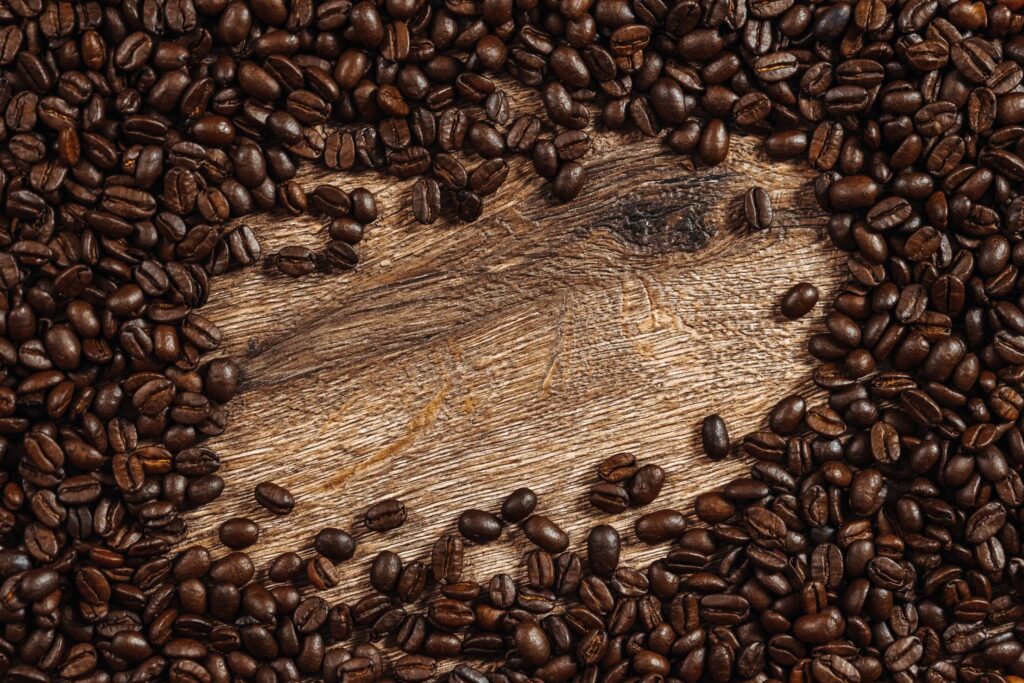 Coffee Beans with Place for Text Free Photo