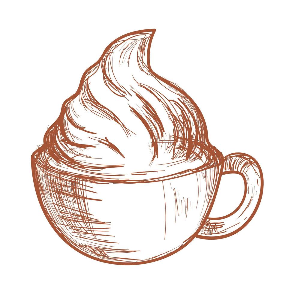 coffee cup latte icon Stock Free