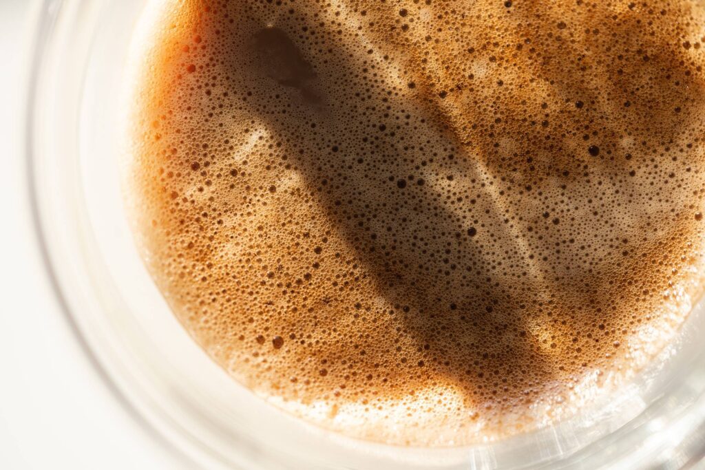 Coffee Foam Close Up Free Photo