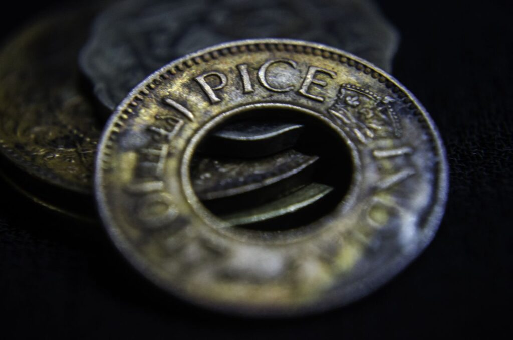 Coin With Hole Stock Free