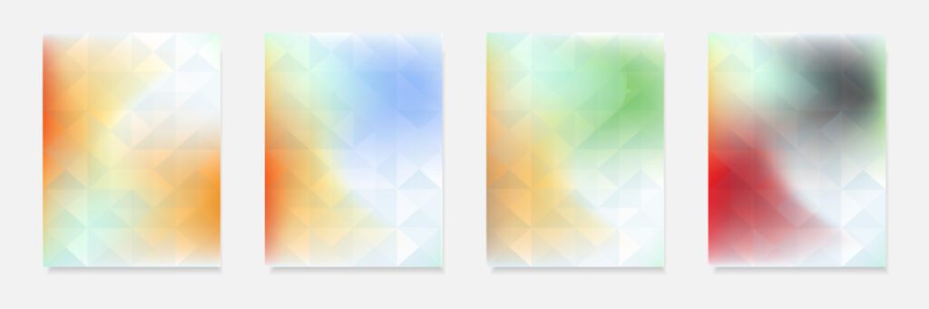 collection of abstract colorful gradient vector cover backgrounds. for business brochure backgrounds, cards, wallpapers, posters and graphic designs. Free Vector