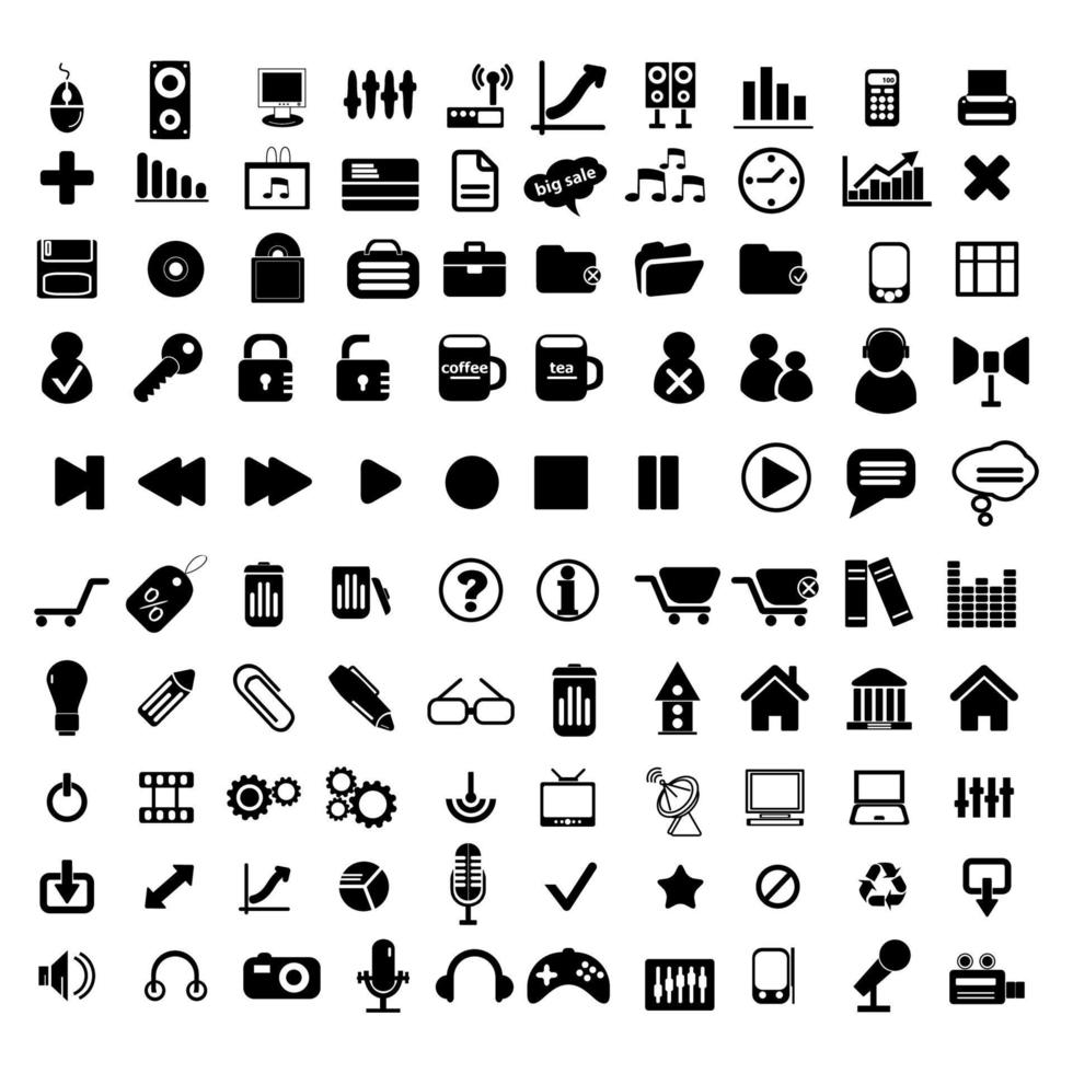 collection of various icon vector designs Stock Free and Free SVG