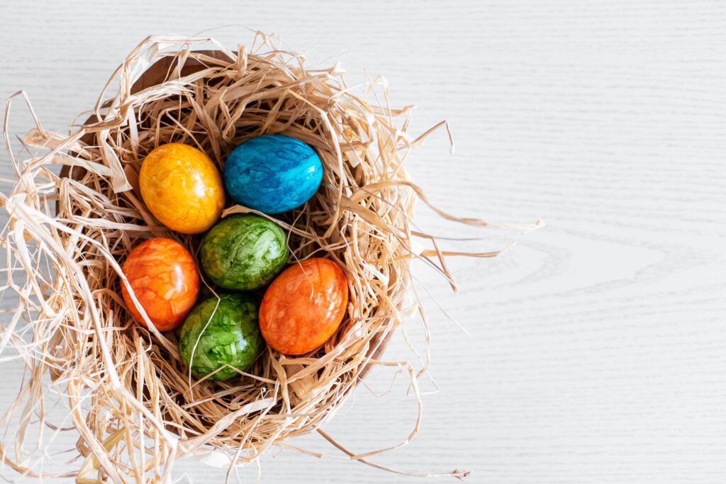 Colored Easter Eggs Free Photo