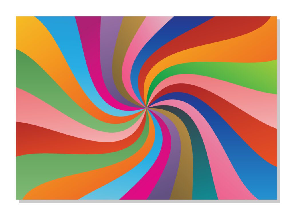 colorful abstract background, with dynamic curves. vector design for cover, presentation, banner, greeting card. Free Vector and Free SVG