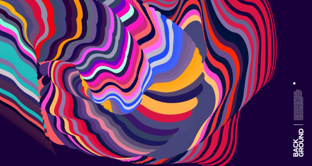 Vector colorful abstract fluid background for banner template Free Vector