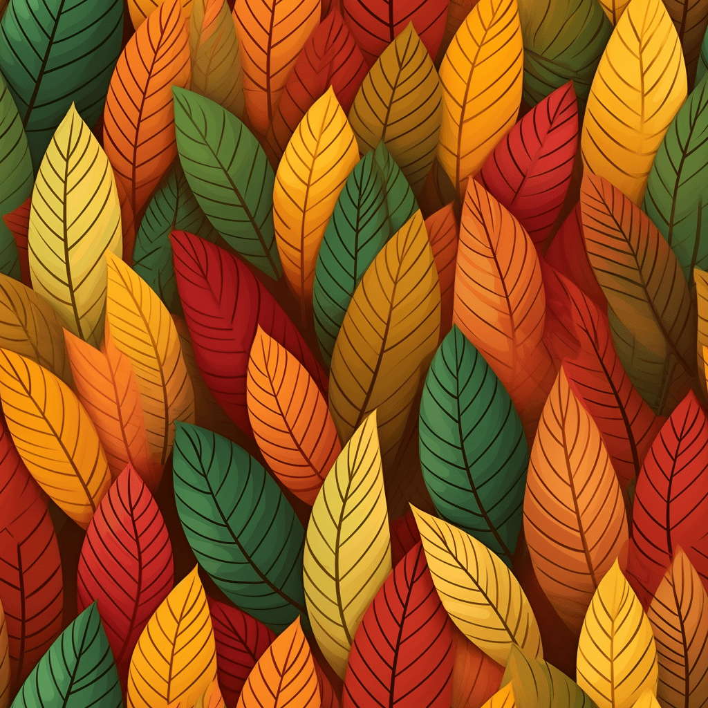 Colorful Autumn Leaves Seamless Texture Stock Free