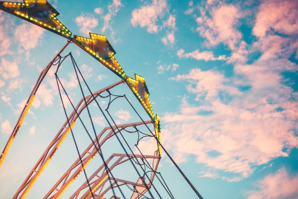 Colorful Carousel Swing Ride Free Photo