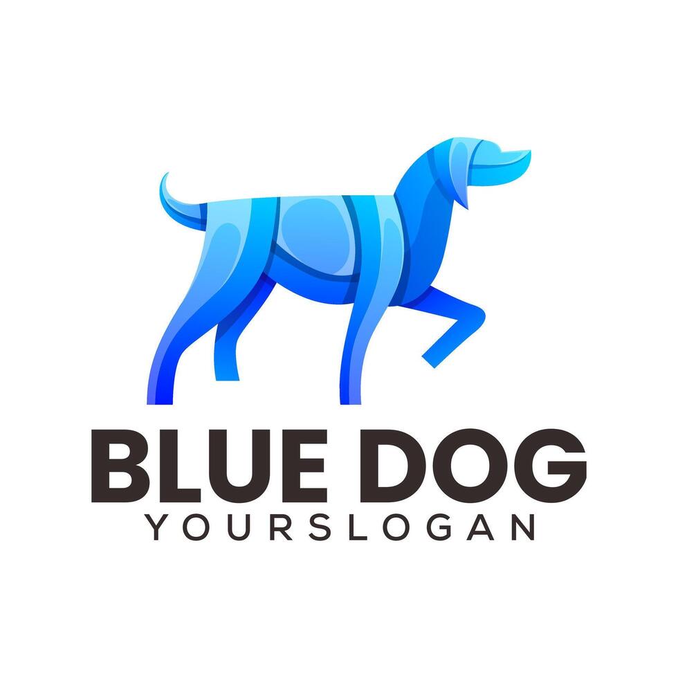 colorful dog icon logo design Stock Free