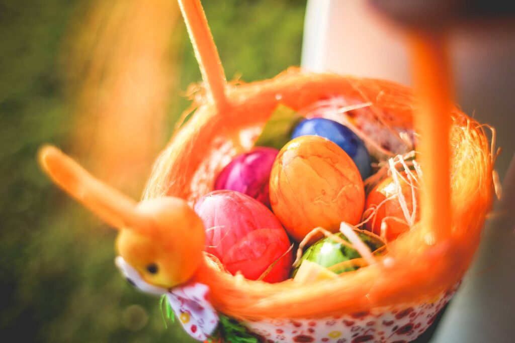 Colorful Easter Eggs Free Photo