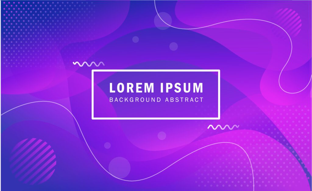 colorful gradient liquid shape purple background Free Vector