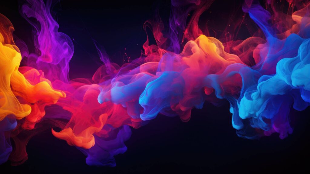 Colorful Ink Background Wallpaper Stock Free