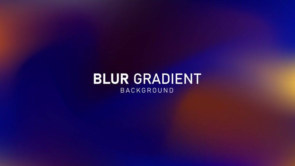 Colorful modern gradient blur background design Free Vector