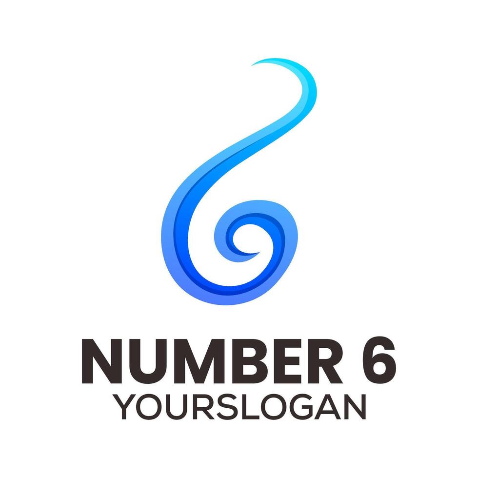 colorful number 3 icon logo design Stock Free