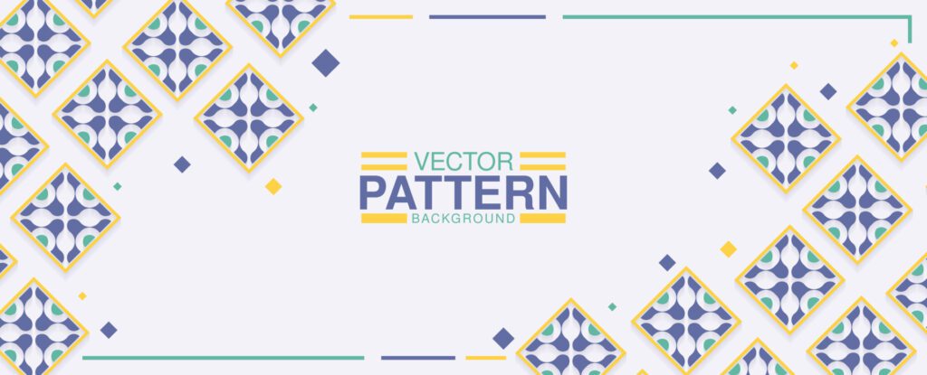 colorful ornament pattern design background Free Vector