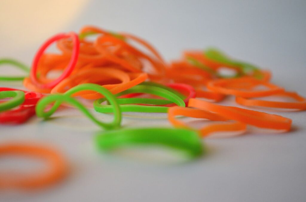 Colorful Rubber Bands 3 Stock Free