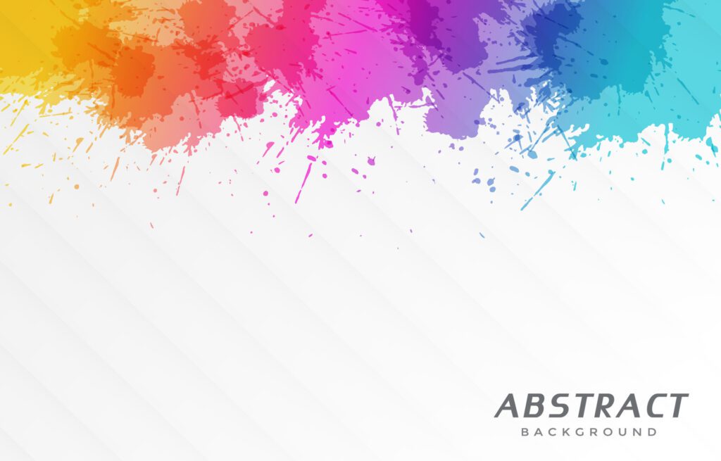 colorful splash abstract background design Free Vector