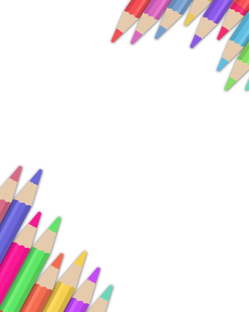 Colors Pens with white background Free Vector