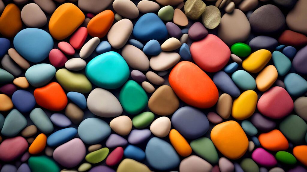 colourfull stones pattern background Stock Free