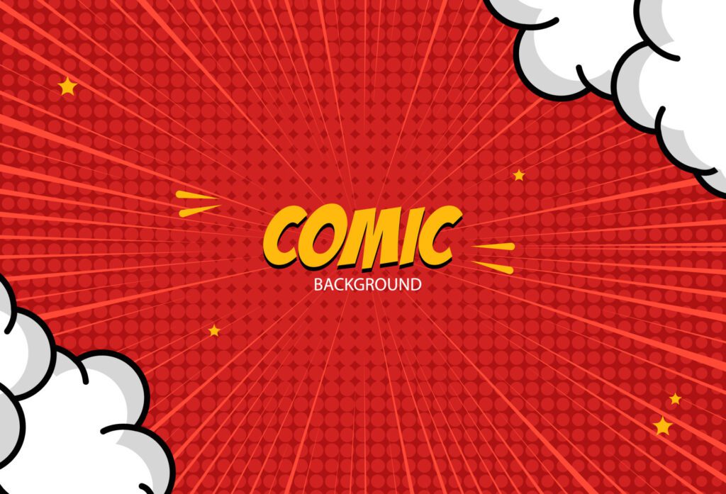 comic background, with halftone effect, background illustration, vector eps 10 Free Vector