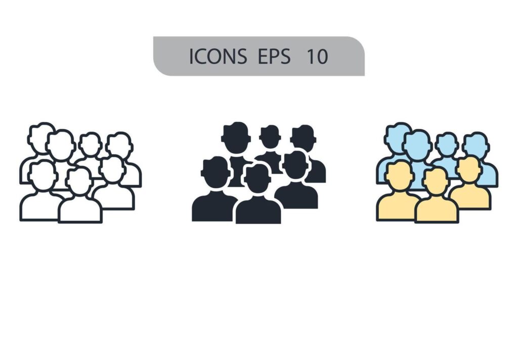 community icons symbol vector elements for infographic web Stock Free