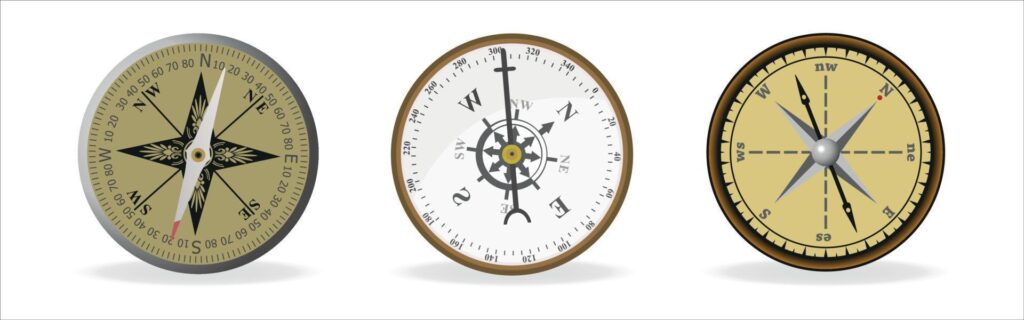 Vector compass icons Stock Free and Free SVG