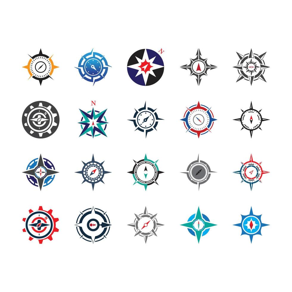 Compass logo template vector icon Stock Free and Free SVG