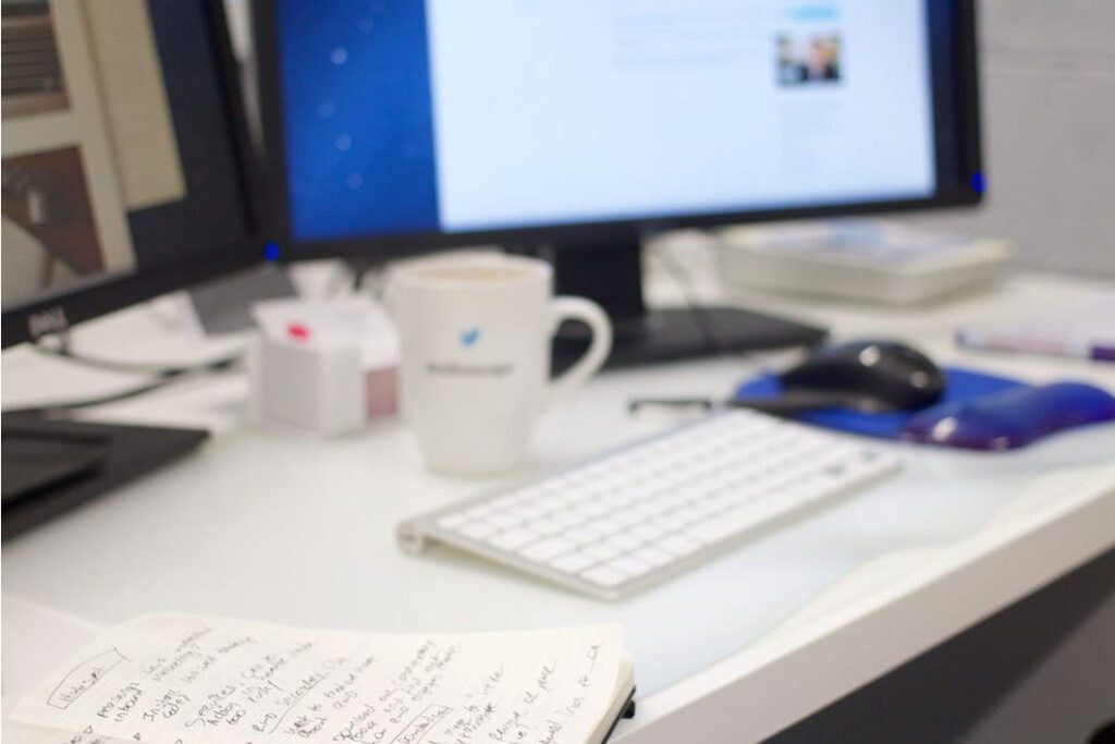 Notebook On A Designer’s Desk Free Stock HD Photo