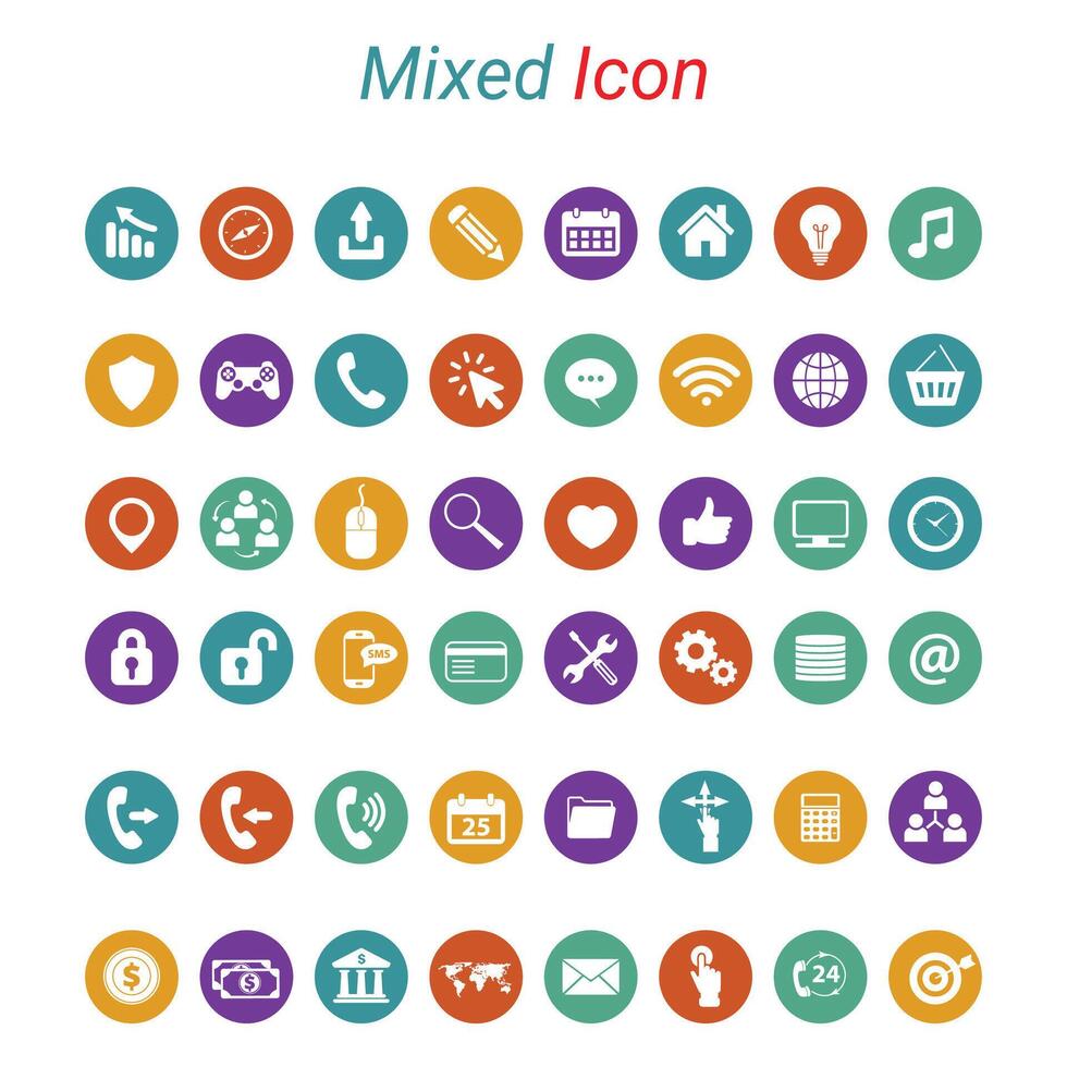 Contact us vector icon set. Stock Free