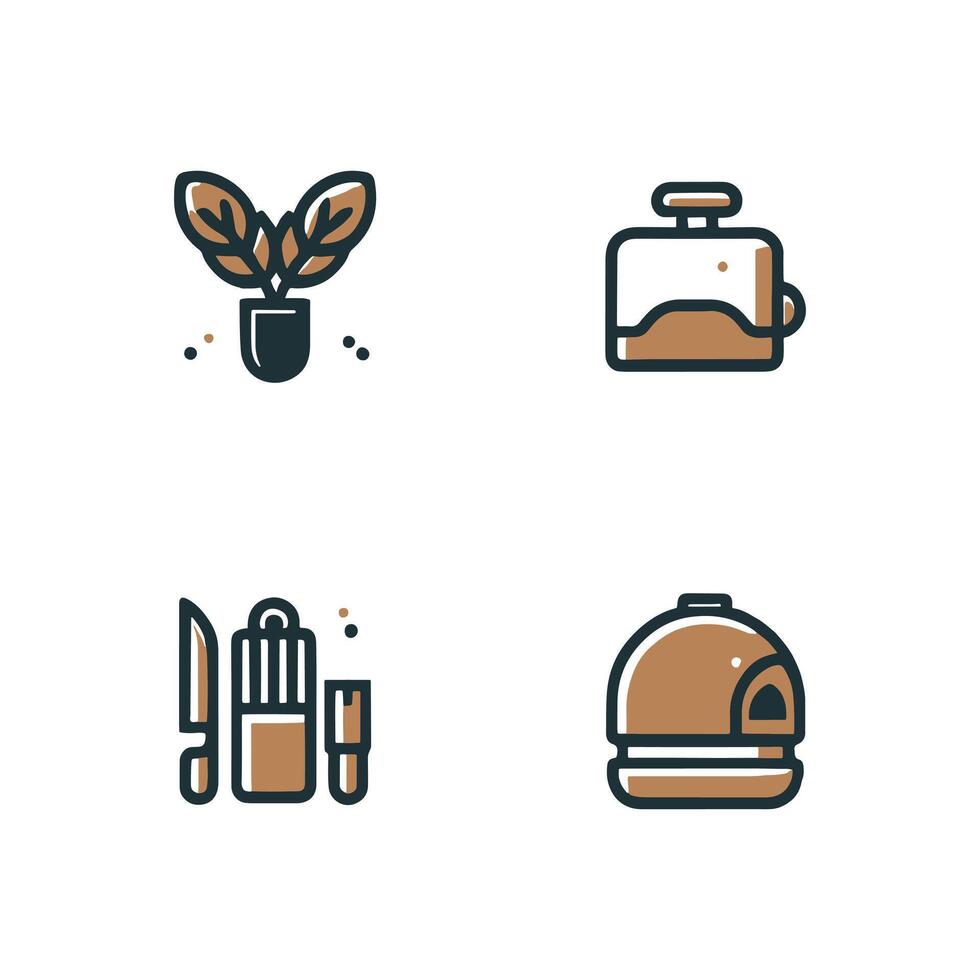 Cooking Icon Set Doodle Stock Free