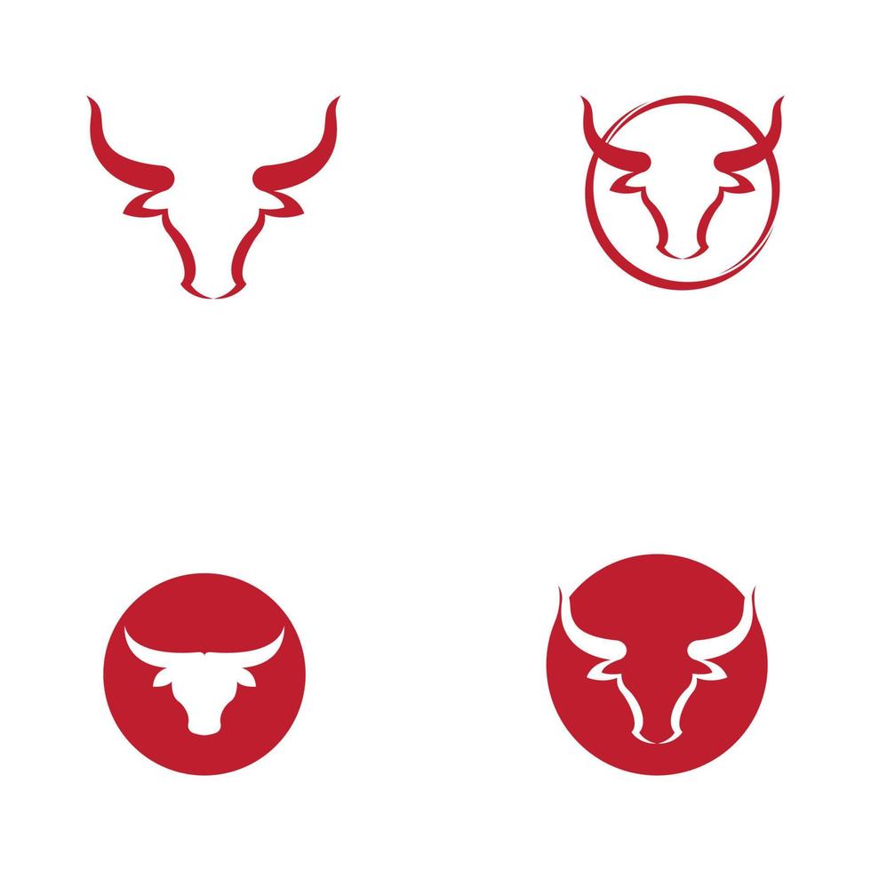 Cow horn Logo Template vector icon illustration Stock Free