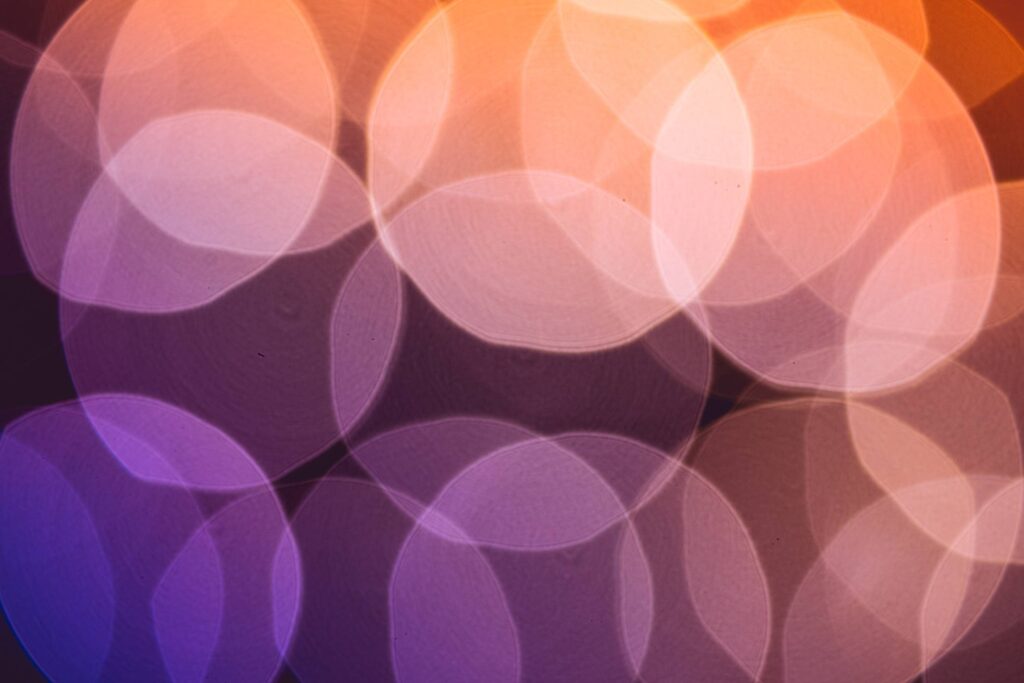 Crazy Real Lights Violet & Orange Colorful Bokeh Free Photo