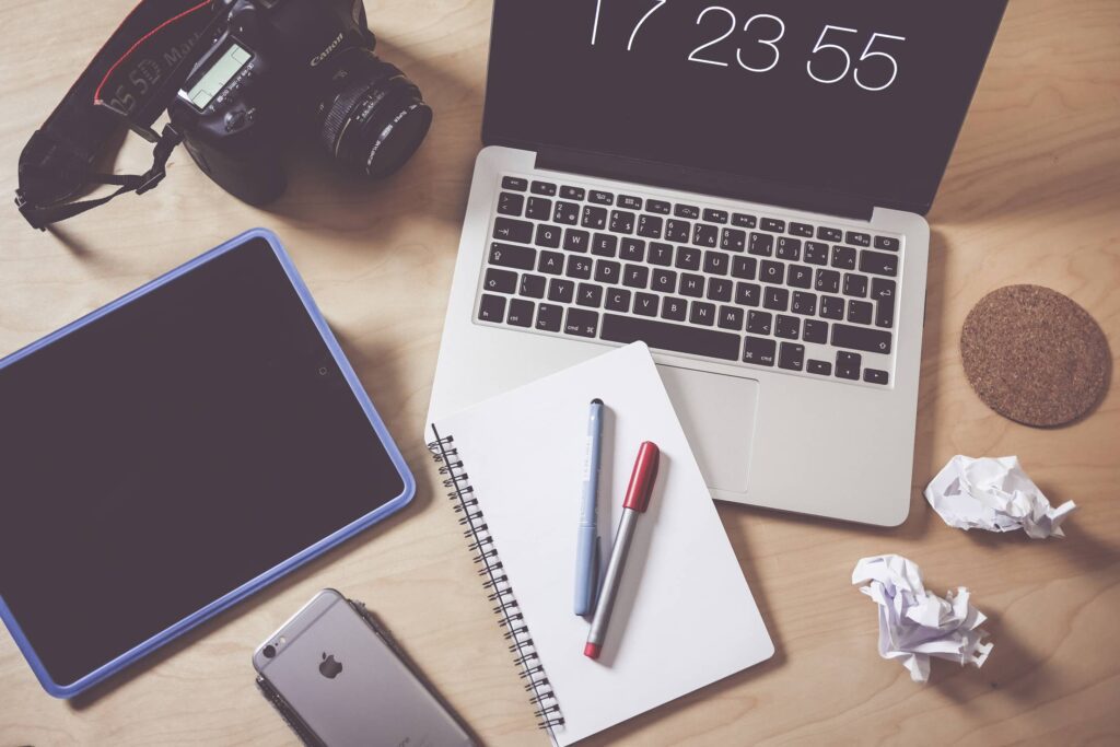 Creative Designer & Photographer Workspace Free Photo