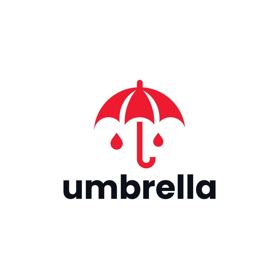 Creative umbrella icon logo design Stock Free