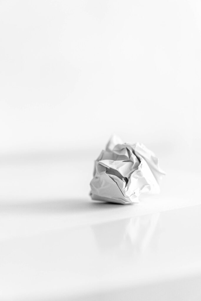 Crumpled Paper Ball Free Photo