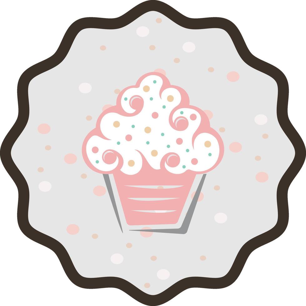 Cupcake pastry clipart for logo design icon Stock Free