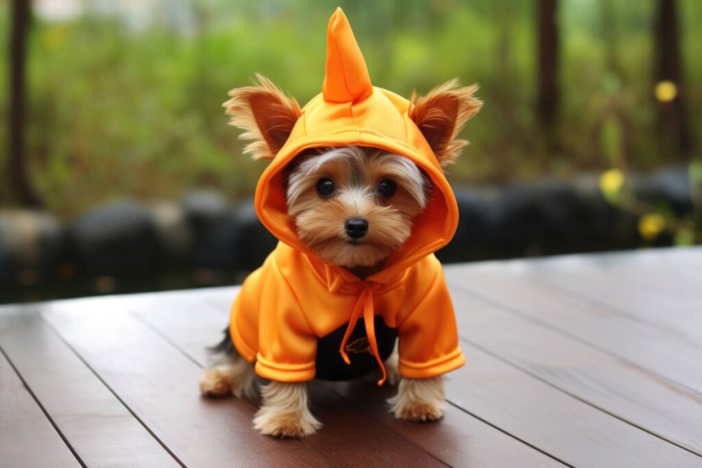 Cute Dog in Halloween Costume Stock Free