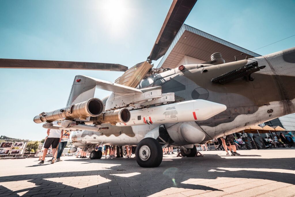 Czech Army Helicopter at Air Show Free Photo