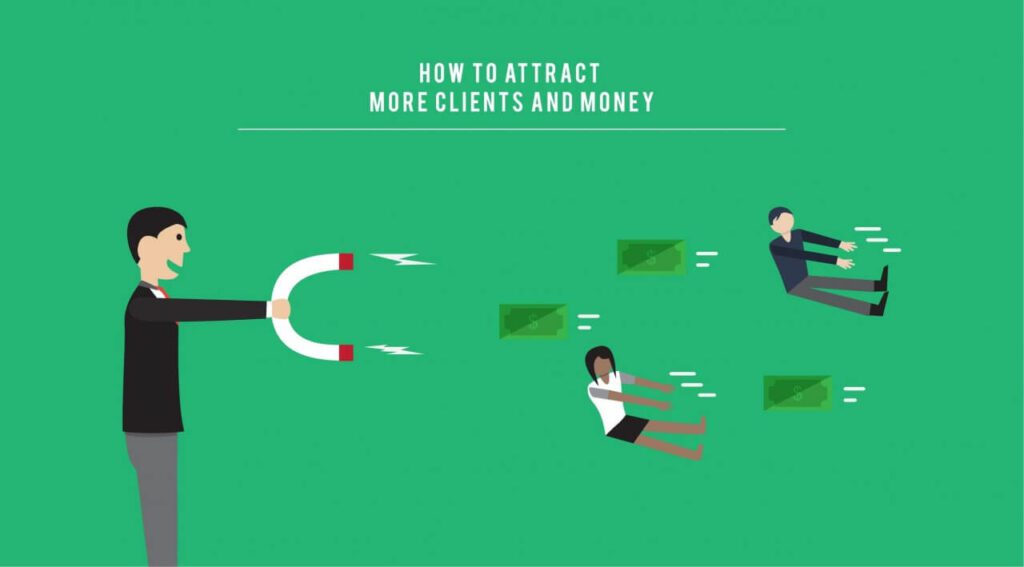 Attract More Clients Illustration