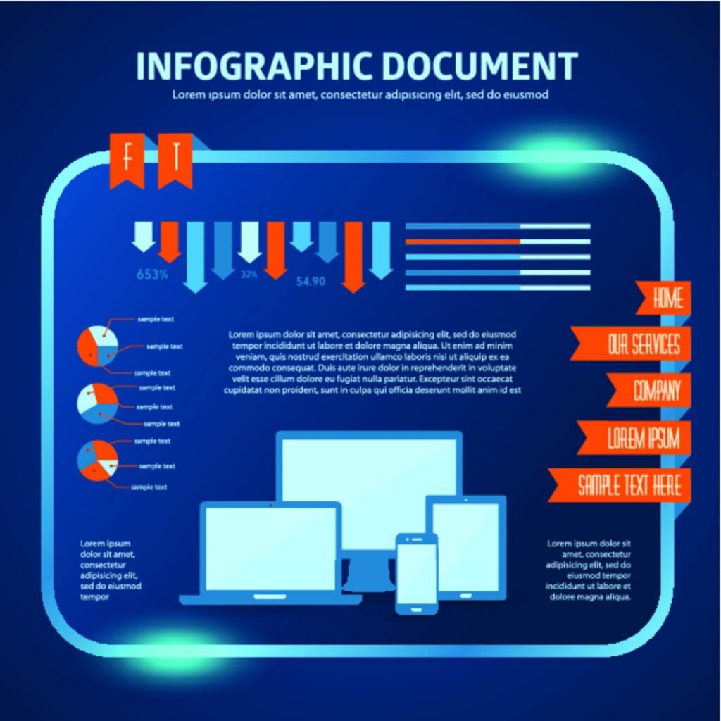 Vector set of infographic elements for your documents