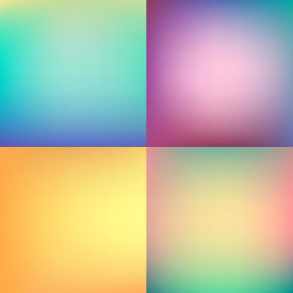 Abstract colorful blurred backgrounds set