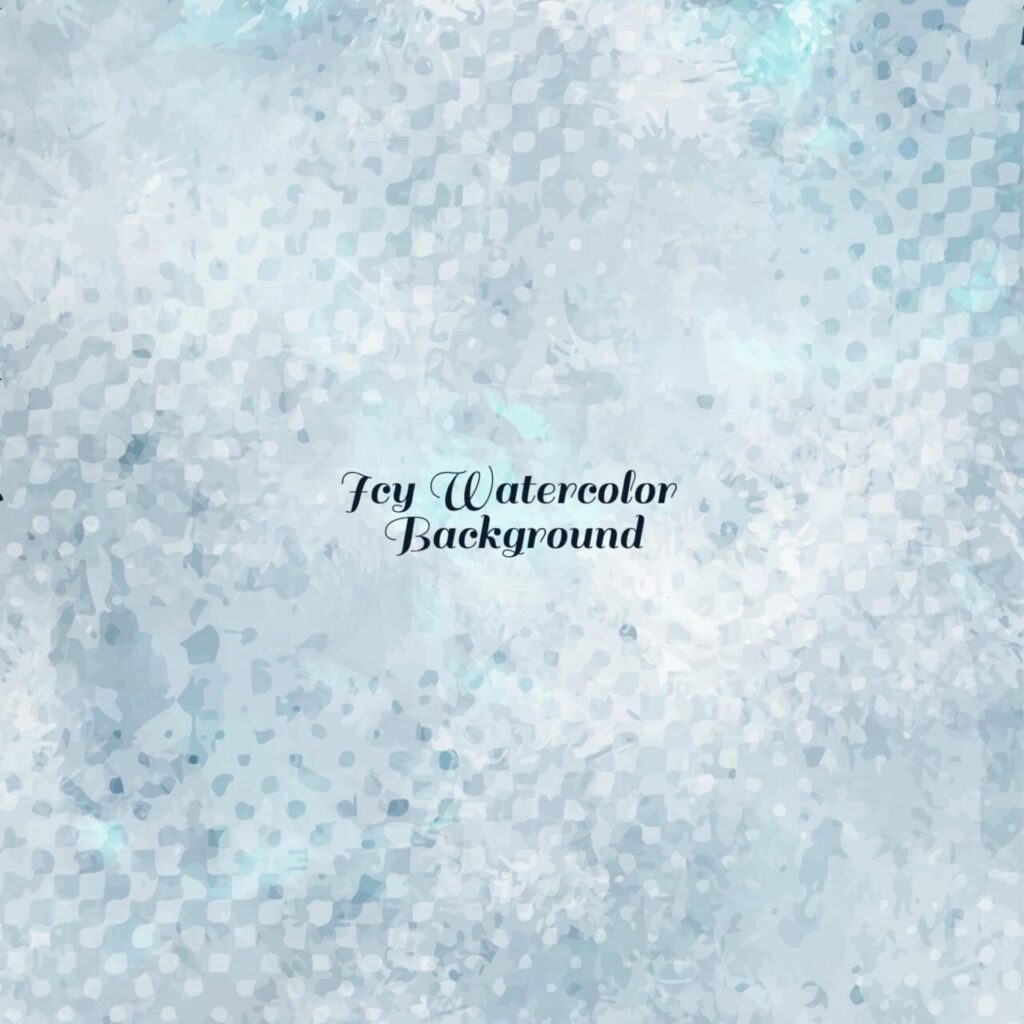 Icy Watercolor Vector Background