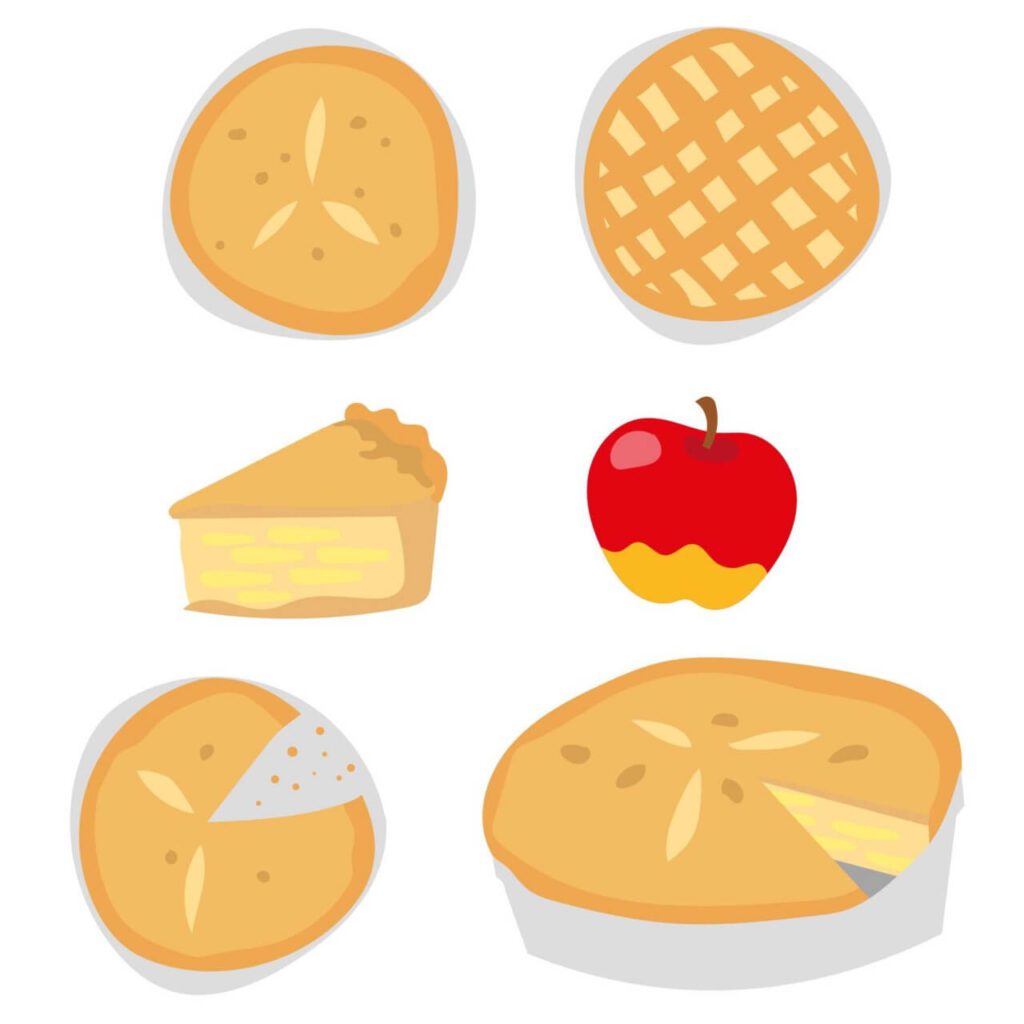 Delicious Apple Pie Vectors