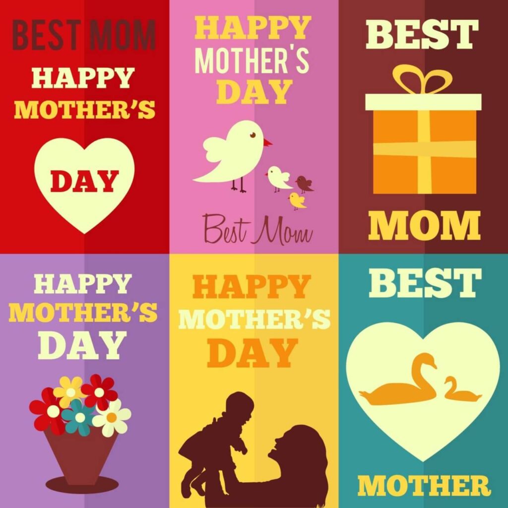 Retro Mothers Day Cards