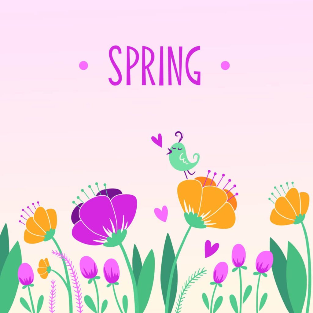 Spring floral background