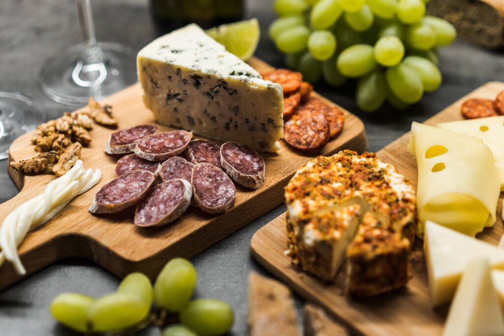 Danish Blue Cheese Gourmet Plate Free Photo