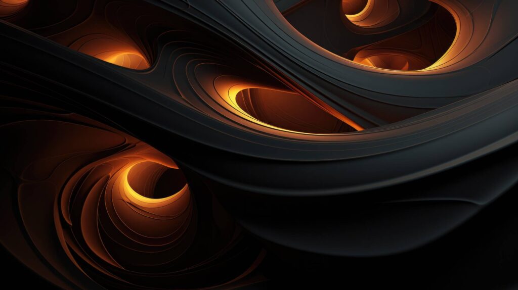 Dark Abstract Background Wallpaper Black and Orange Stock Free