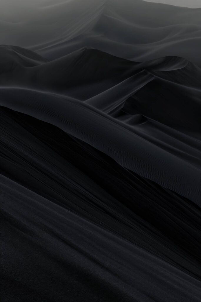 Dark Dunes With Black Sand Stock Free