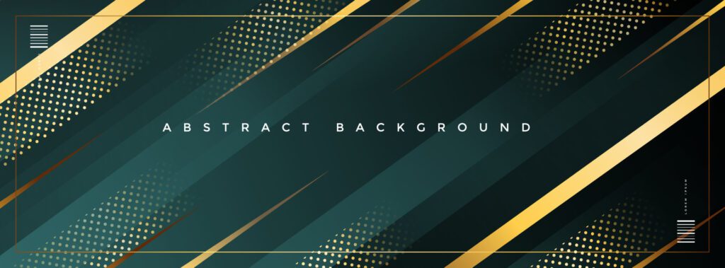 Dark green elegant luxury gradient modern banner background eps 10 Free Vector