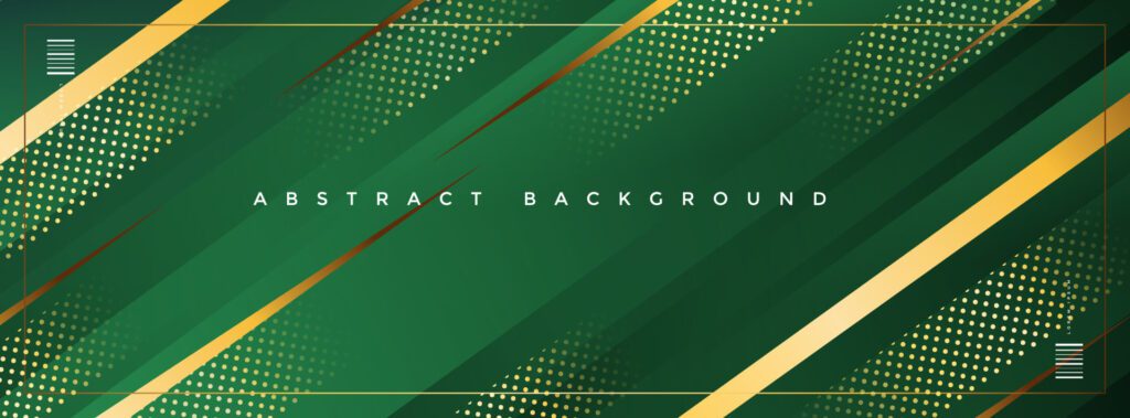 Dark green luxury gradient modern banner background eps 10 Free Vector