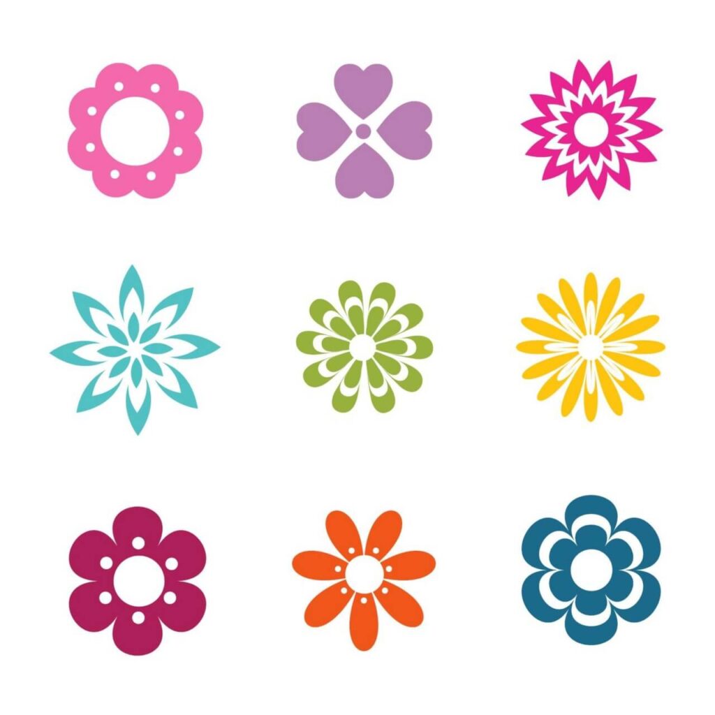 Vector Flowers Icons